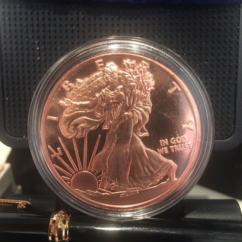 1 oz Copper Round - Walking Liberty - Made in U.S.A. - .999 Fine -203841897504